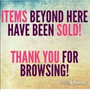 Items past here are sold